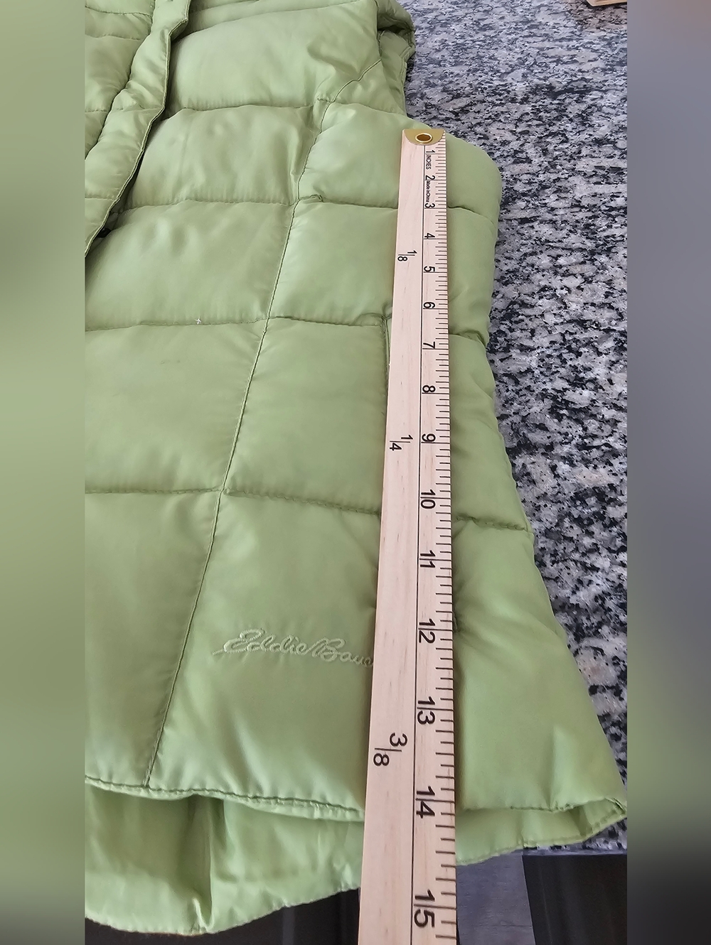 Eddie Bauer Goose Down Puffer Vest Womens M Gorpcore Outdoor Lightweight Green - Picture 10 of 10